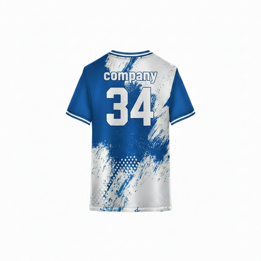 Premium blue cricket jersey for team customization in India