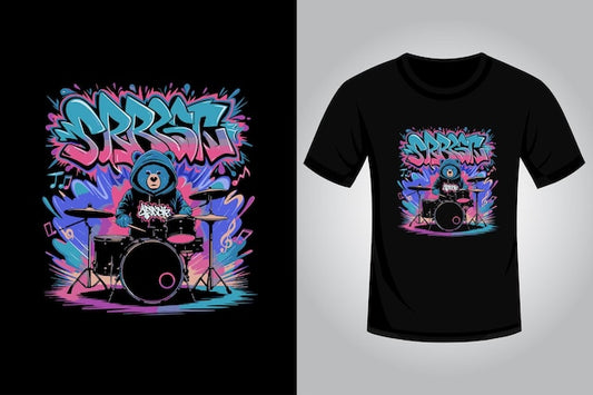 Next Print Modern Music Printed T-Shirt.