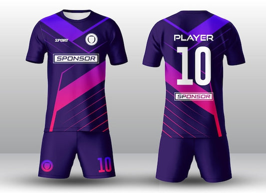 NextPrint Elite Purple Pink Neon Soccer Kit – Personalized Jersey Set