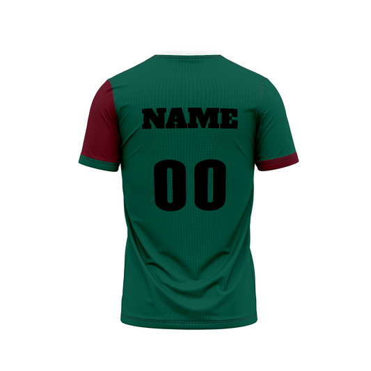 Mohun Bagan Football Fan Jersey Away Back View Custom Name and Number Printing