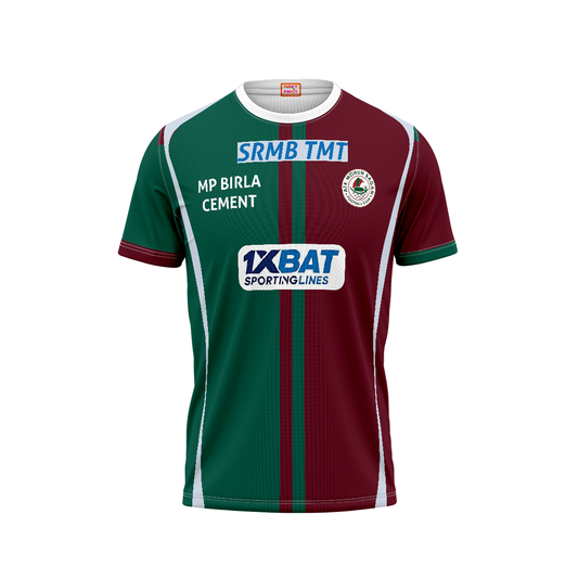 Mohun Bagan Football Fan Jersey Away Front View Custom Name and Number Available