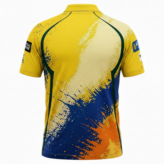 Next print Custom CSK Fan Jersey Multicolour Cricket T-Shirt – Personalized Sports Wear India