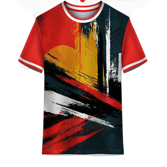 Premium multicolour custom sports jersey for cricket and football teams in India