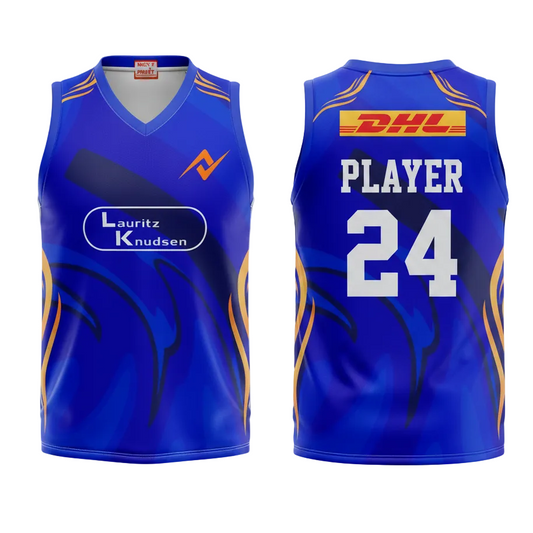 Custom Mumbai style sleeveless sports fan t shirt with personalized name and number
