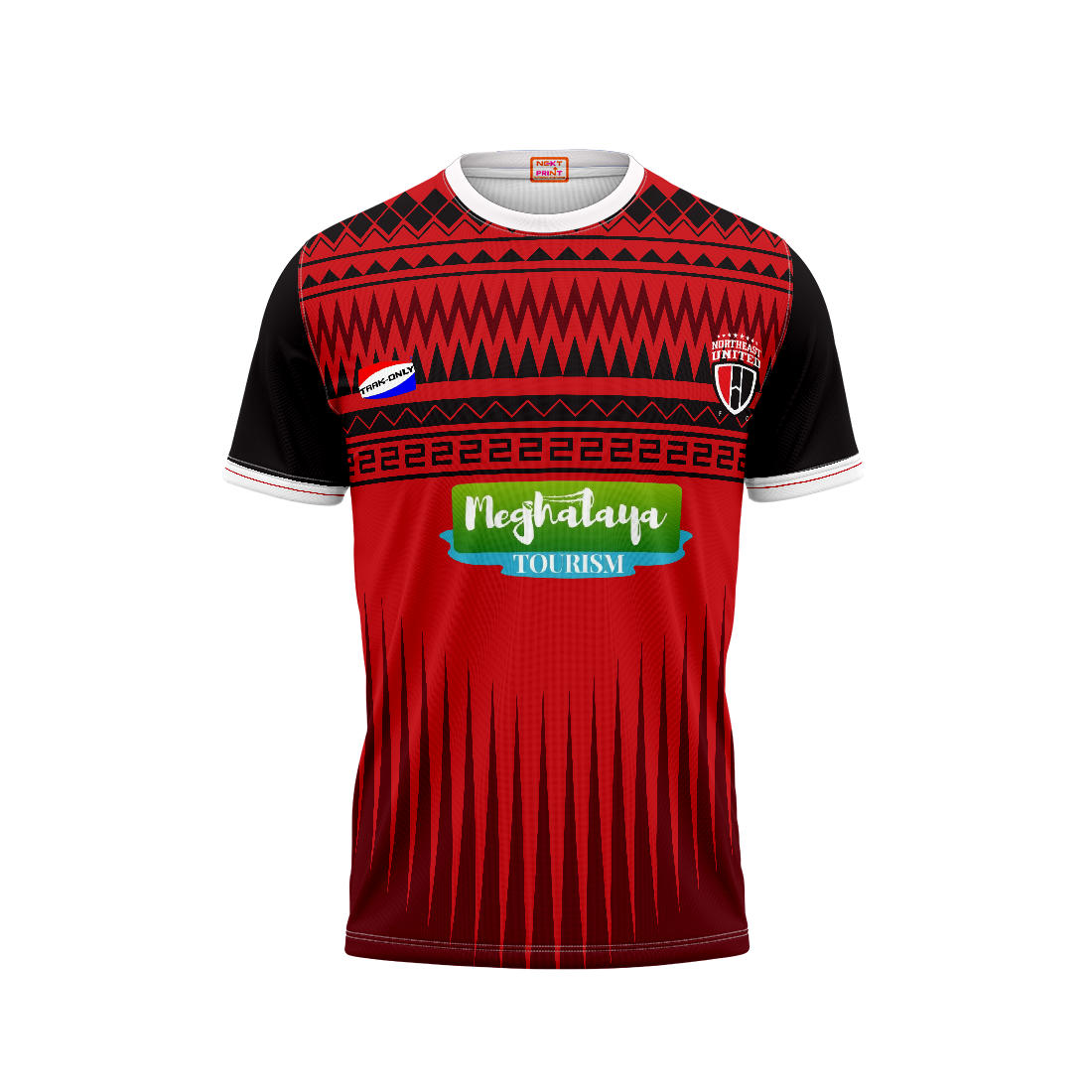 Mumbai City FC Football Fan Jersey Front View Custom Name and Number Available