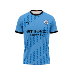 Mumbai City FC Football Fan Jersey Front View Custom Name and Number Available