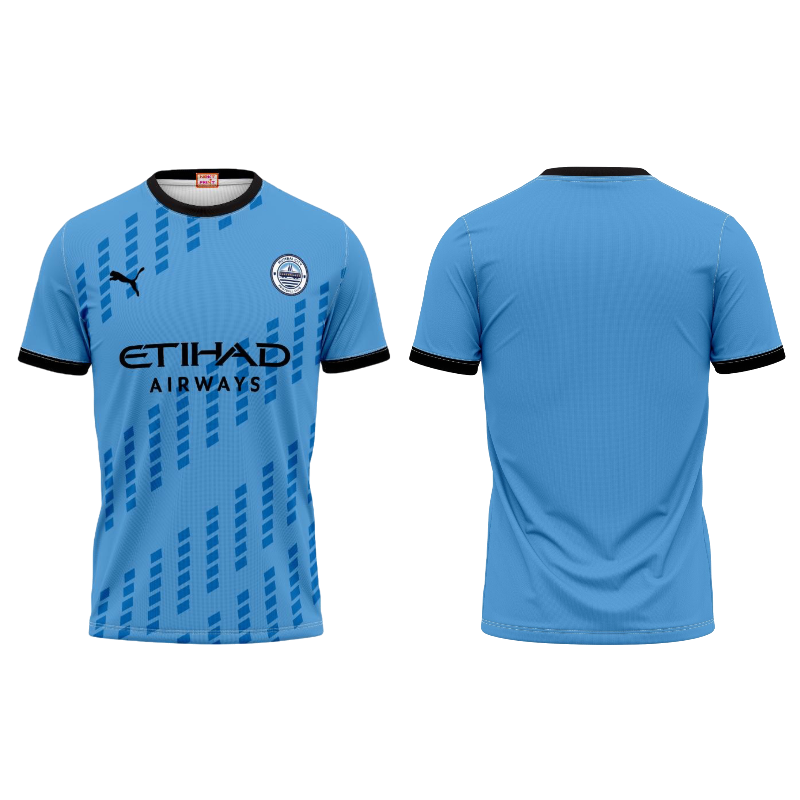 Mumbai City FC Football Fan Jersey Back View Custom Name and Number Printing