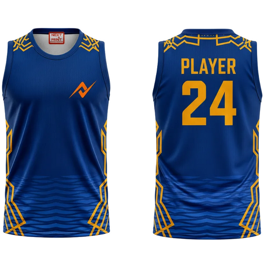 Custom printed Mumbai style sleeveless cricket fan wear with personalized name and number