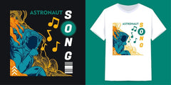Music for Astronauts in a Calm Ambiance Suitable for Screen Printing