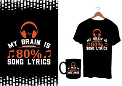 Next Print Music lover vintage retro t shirt .