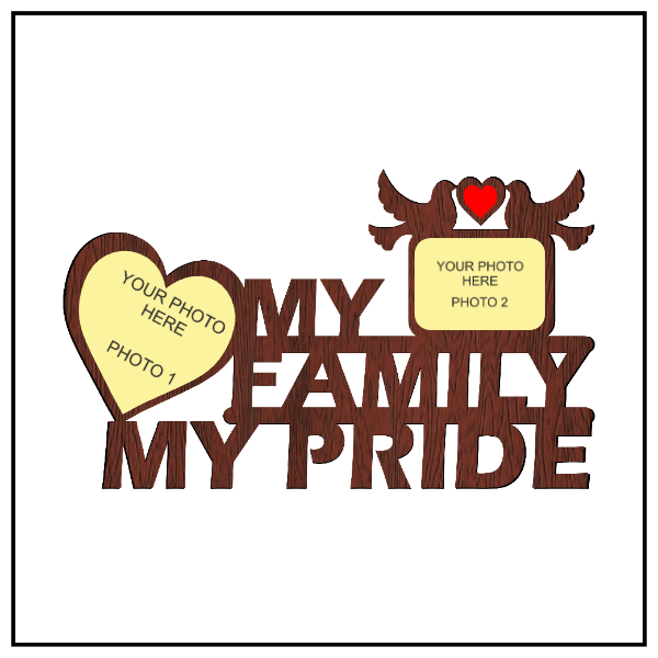 My Family My Pride Wall Frame - Next Print