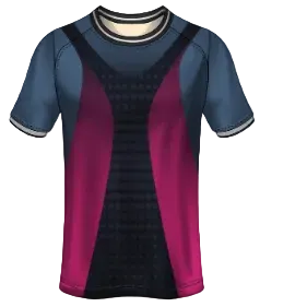 Navy pink shadow esports jersey front view
