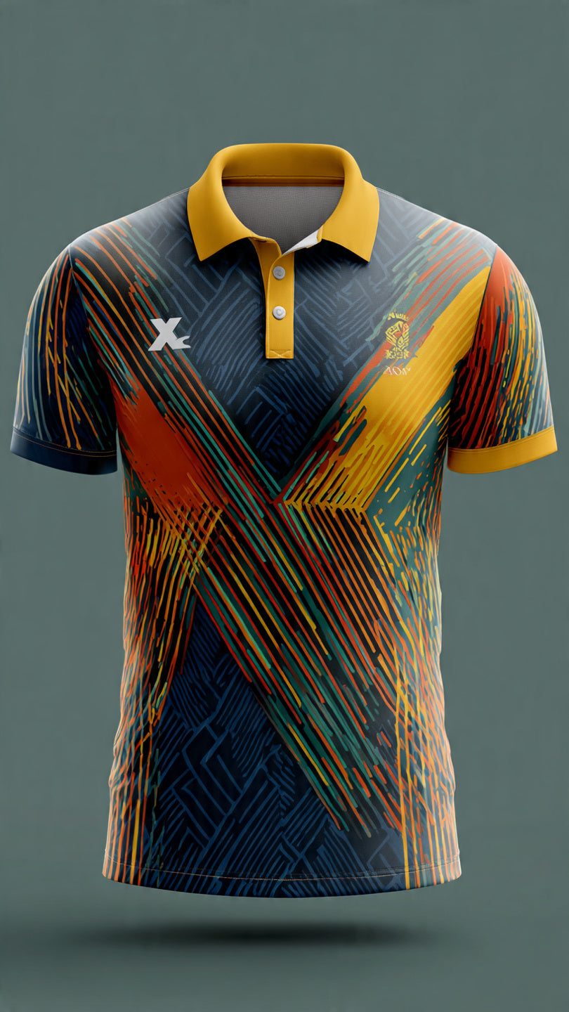 Next Print Cricket sports jersey pole  t- shirt / All over printed jersey / mem and women