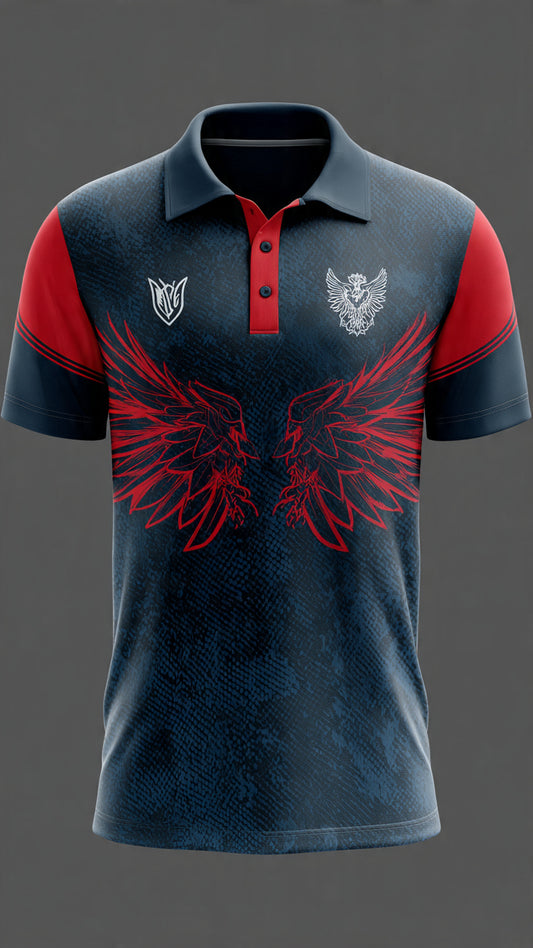 Next Print Cricket Premium Sublimation Cricket Jerseysport jersey pole neck t- shirt /All over printed / men and women