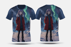 Next Print Anime character during winter Printed t-shirt - Next Print