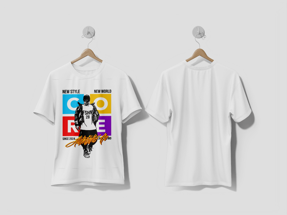 Next Print Authentic core street style vintage vector printed t-shirt - Next Print