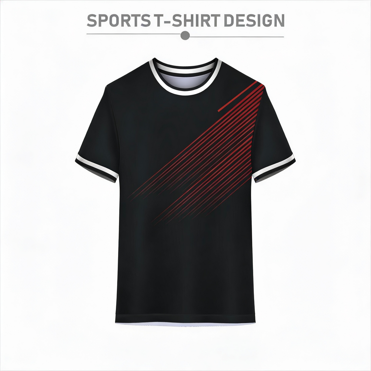 Next Print Black Sports Jersey T-Shirt Custom Dry Fit Team Jersey for Cricket Football Sports India