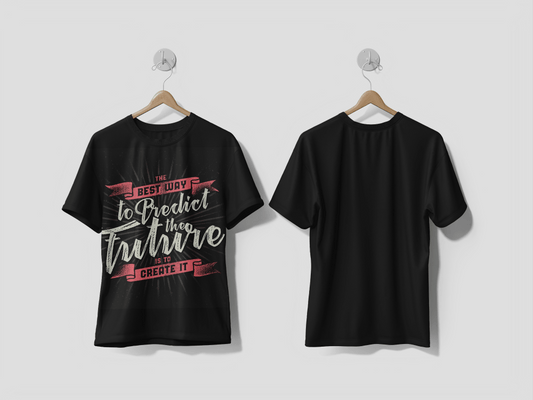 Next Print Calligraphic lettering composition printed t-shirt - Next Print