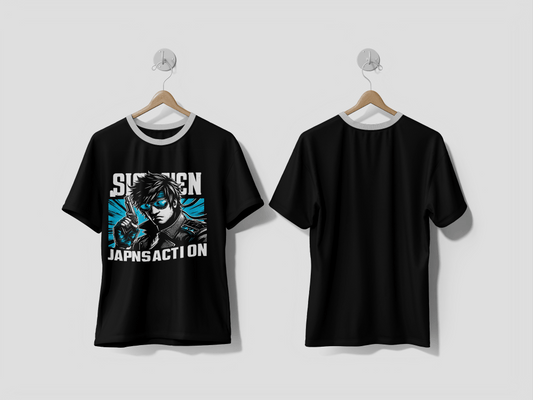 NEXT PRINT Cartoon Japanese Martial art action vector T-shirt Design - Next Print