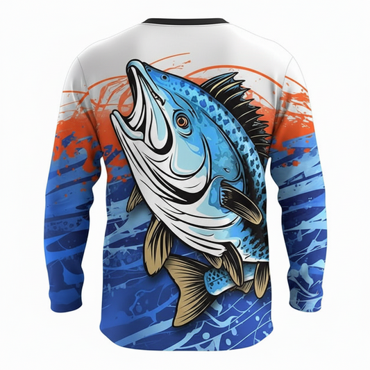 Next Print Custom Fishing  T-SHIRT  for Men & Women – Sublimation Long Sleeve Angler Shirt for Outdoor Sports & Team Wear