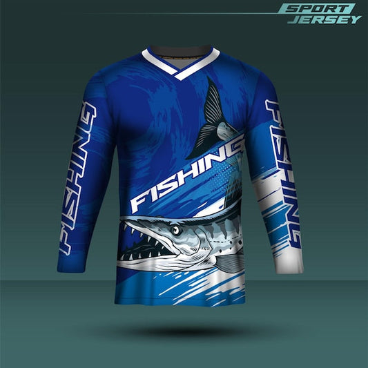 Next Print custom fishing jersey for men with full sleeve sublimation print for fishing teams and outdoor sports