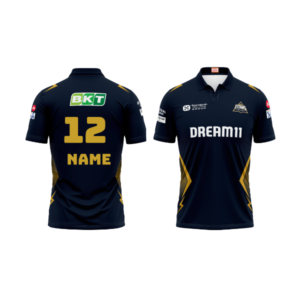 Next Print Customisable Ipl Gujrat Polo collar jersey - Next Print