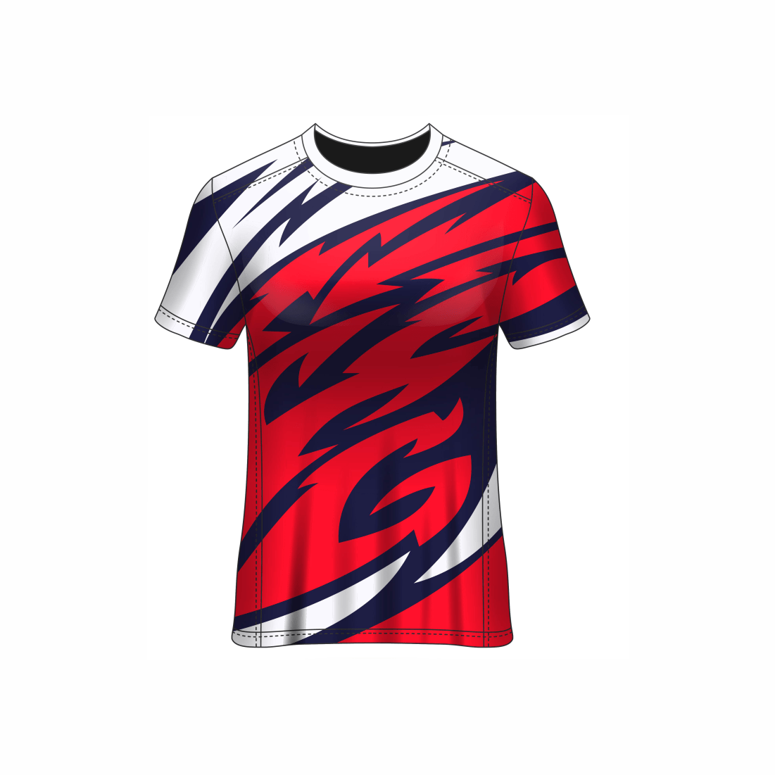 Next Print Customised All Over Printed Round Neck T-Shirt NP0000S696 - Next Print