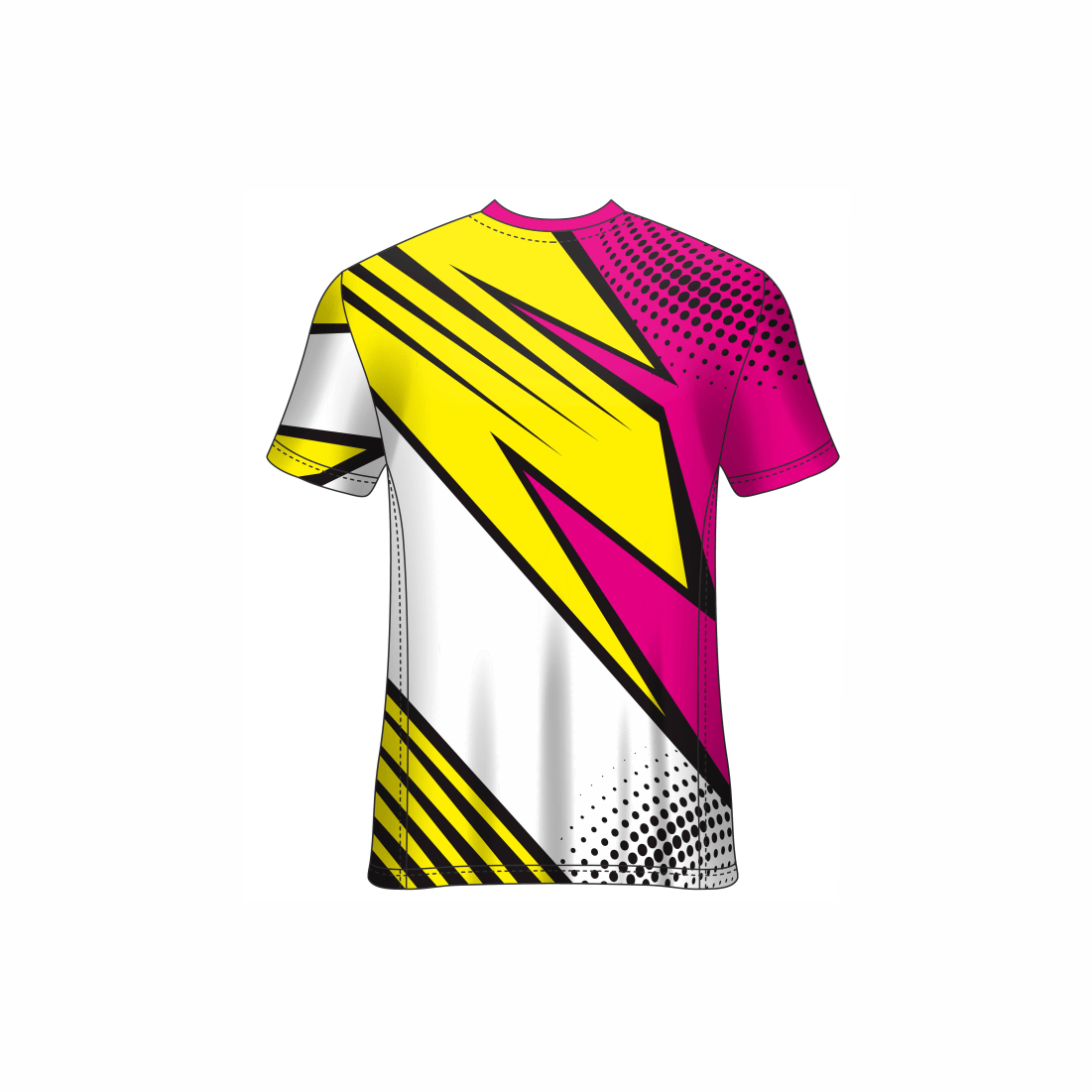 Next Print Customised All Over Printed V Neck T-Shirt NP0000S670 - Next Print