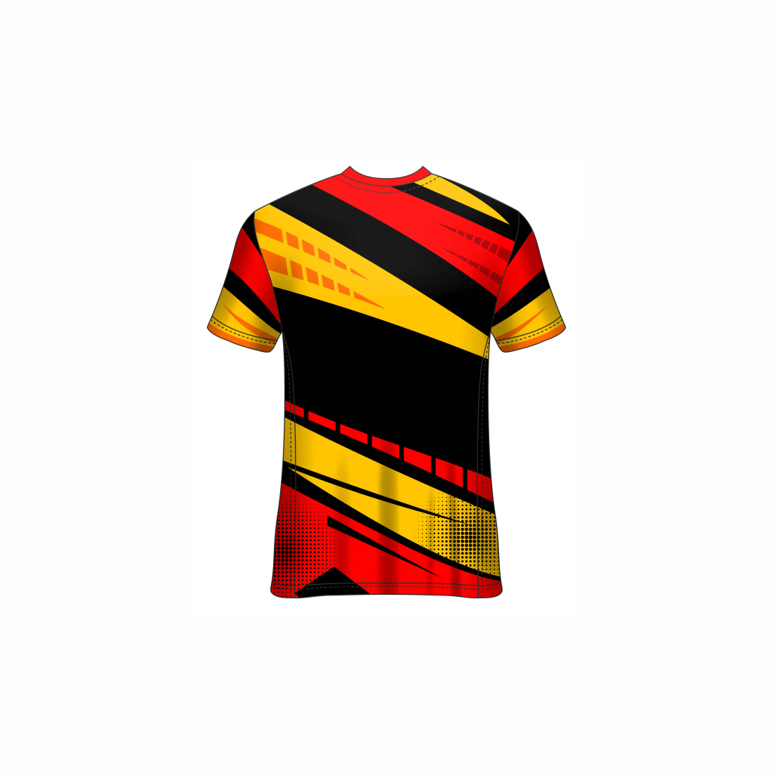 Next Print Customised All Over Printed V Neck T-Shirt NP0000S673 - Next Print