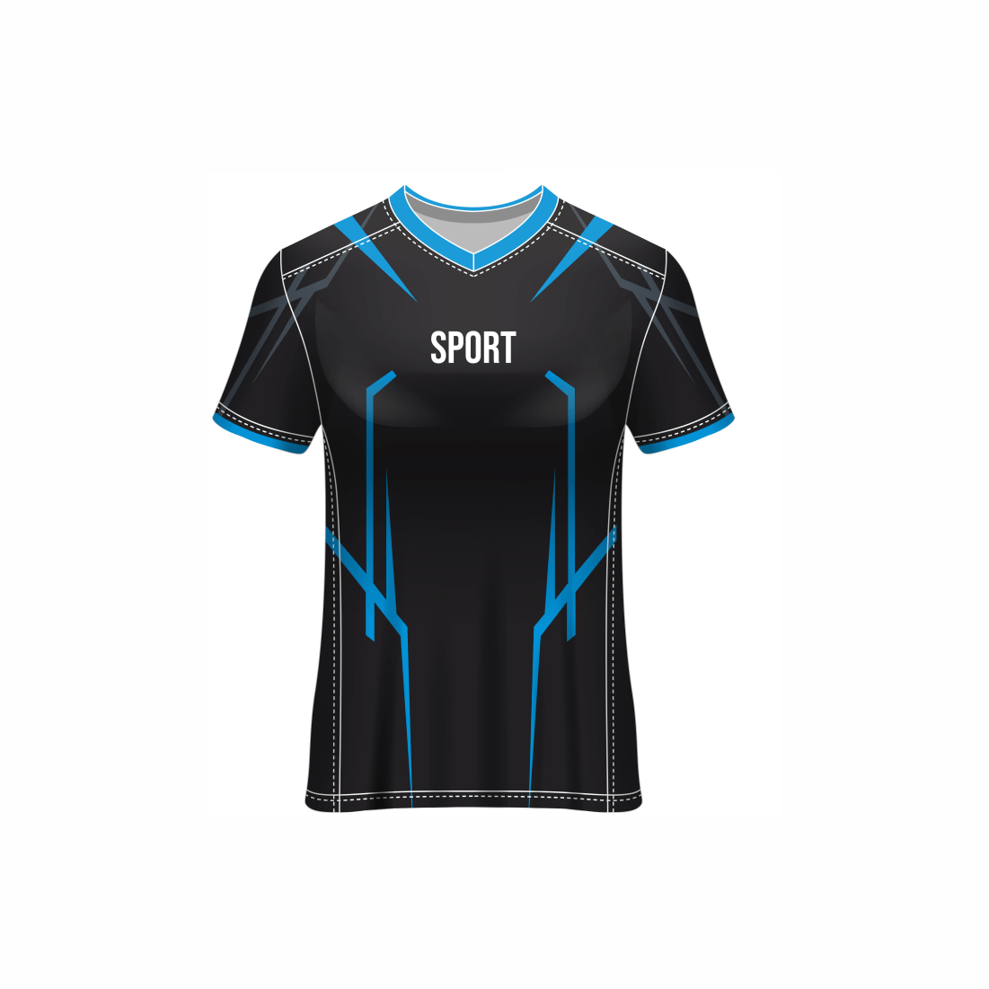 Next Print Customised All Over Printed V Neck T-Shirt NP0000S677 - Next Print