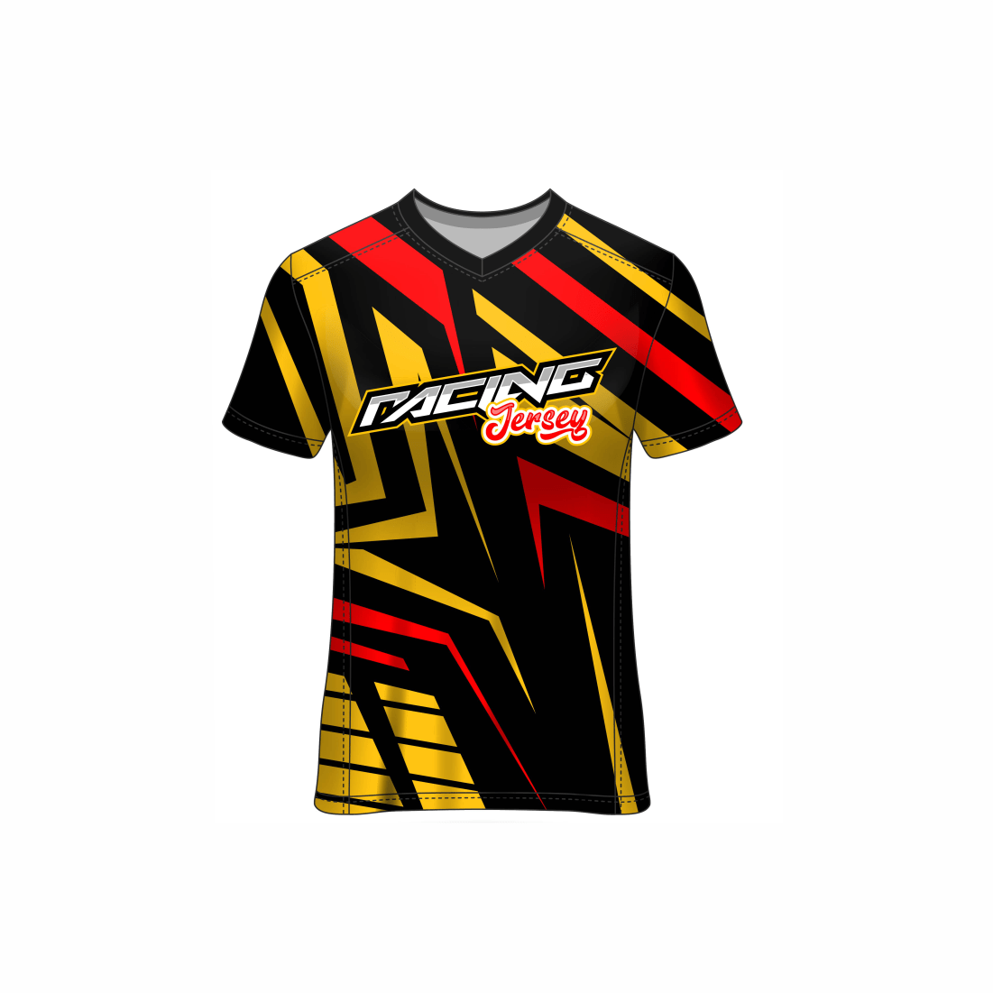 Next Print Customised All Over Printed V Neck T-Shirt NP0000S683 - Next Print