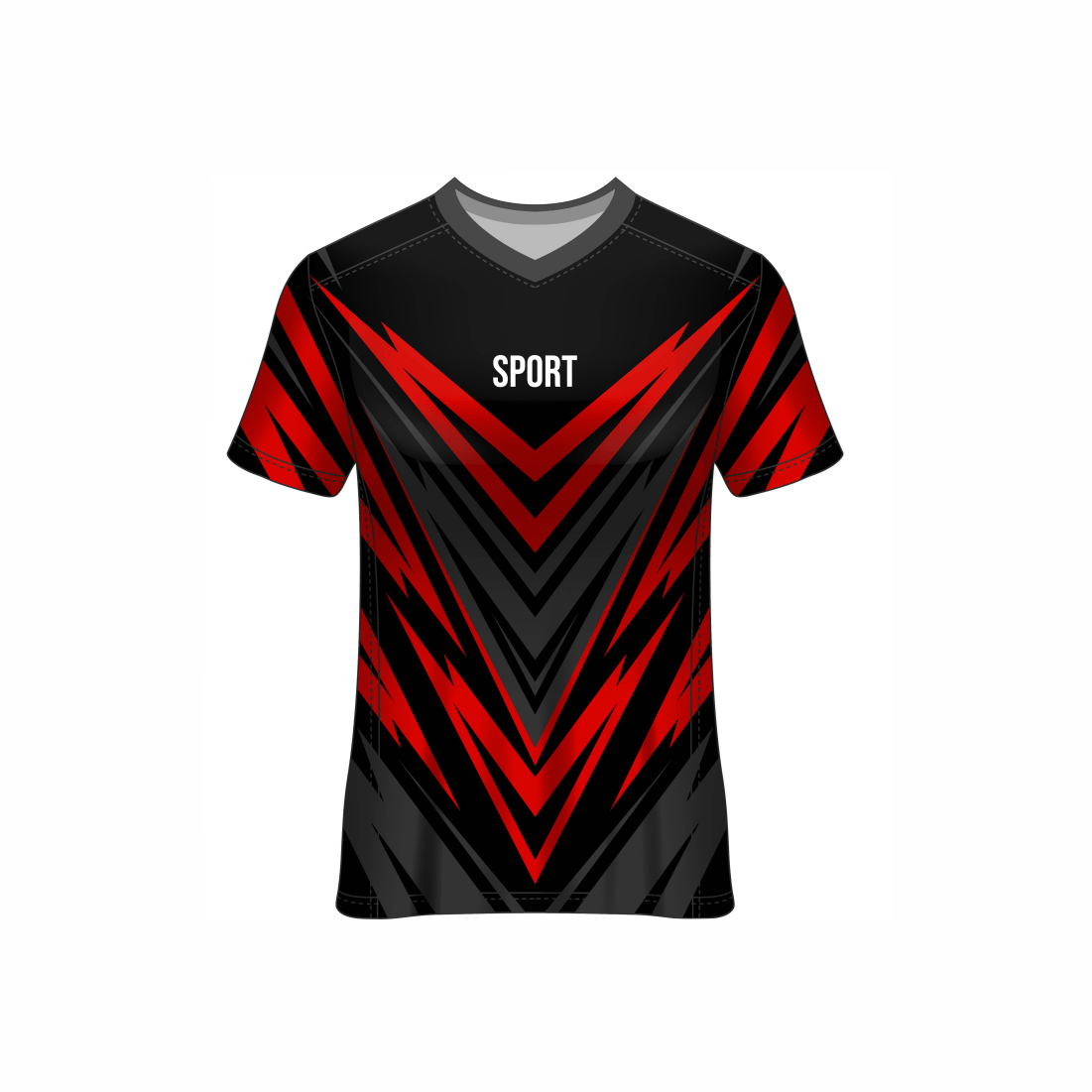 Next Print Customised All Over Printed V Neck T-Shirt NP0000S686 - Next Print