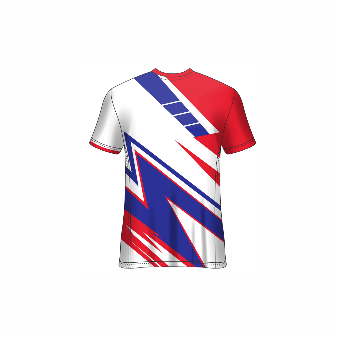 Next Print Customised All Over Printed V Neck T-Shirt NP0000S692 - Next Print