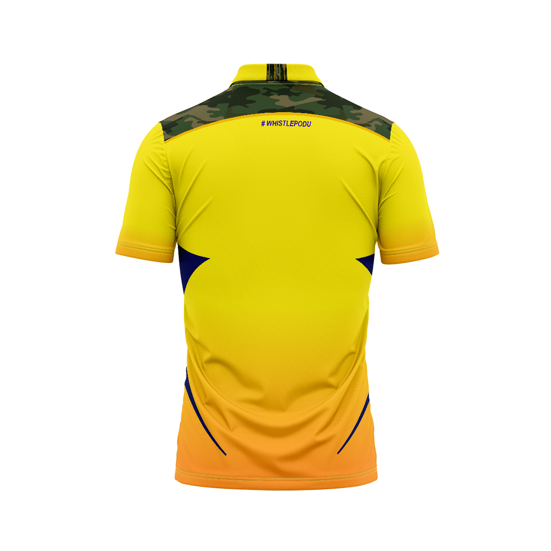 Next Print Customised Ipl Chennai Super Kings Polo Collar Printed Jersey. - Next Print