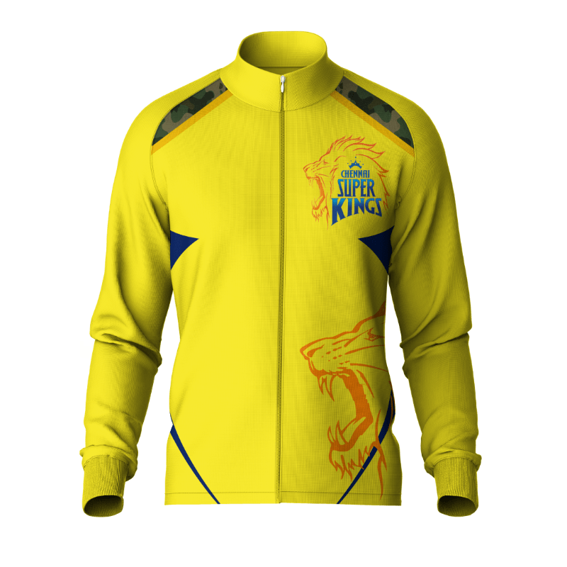 Next Print Customised Ipl Chennai Super Kings Printed Jacket. - Next Print
