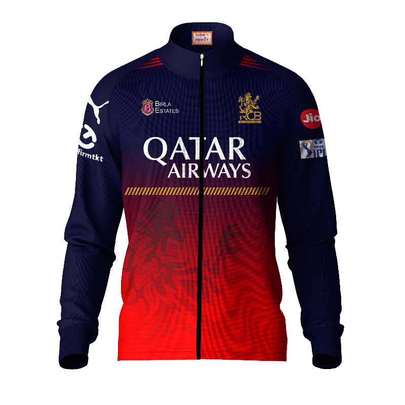 Next Print Customised Ipl Royal Challengers Bengaluru Printed 2025 Jersey Jacket - Next Print