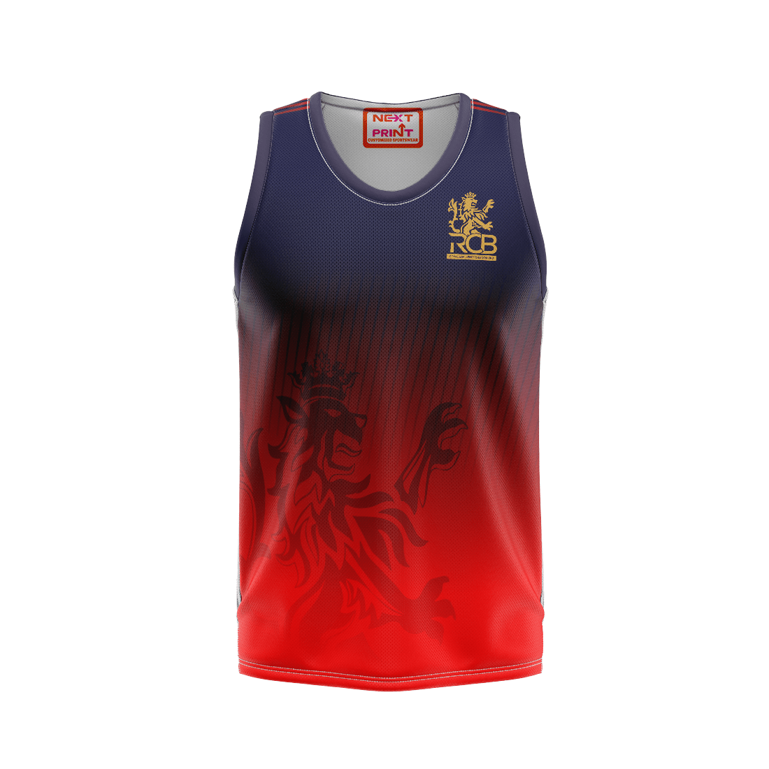 Next Print Customised Ipl Royal Challengers Bengaluru Printed Basketball 2025 Jersey. - Next Print