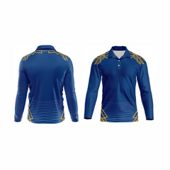 Next Print Customised Mumbai Jersey Printed Polo Collar Full Sleeves - Next Print