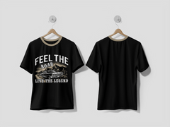Next Print Fell The Roar Live The Legend vintage car t-shirt design - Next Print