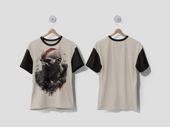 Next Print Full Color Tattoo Design of Kratos Portrait Art t-shirt - Next Print