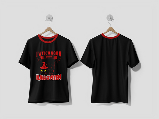 Next Print Halloween scary cat t-shirt design Printed t-shirt - Next Print