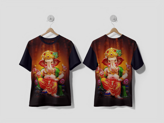 Next Print Indian Ganesha Festival , Lord Ganesha avatar photo Printed t-shirt - Next Print