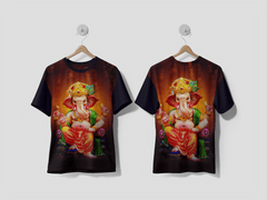 Next Print Indian Ganesha Festival , Lord Ganesha avatar photo Printed t-shirt - Next Print