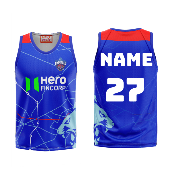 Next Print Ipl Delhi Capitals Printed Basketball Jersey - Next Print
