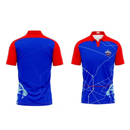 Next Print Ipl Delhi Capitals Printed Polo Collar Jersey - Next Print