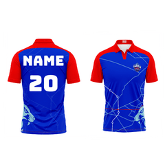 Next Print Ipl Delhi Capitals Printed Polo Collar Jersey - Next Print