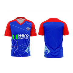Next Print Ipl Delhi Capitals Printed V Neck Jersey - Next Print