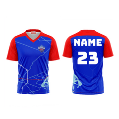Next Print Ipl Delhi Capitals Printed V Neck Jersey - Next Print