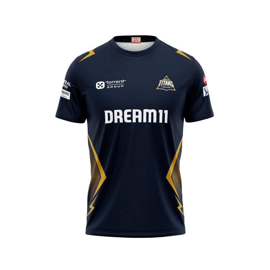 Next Print Ipl Gujrat Round Neck jersey - Next Print