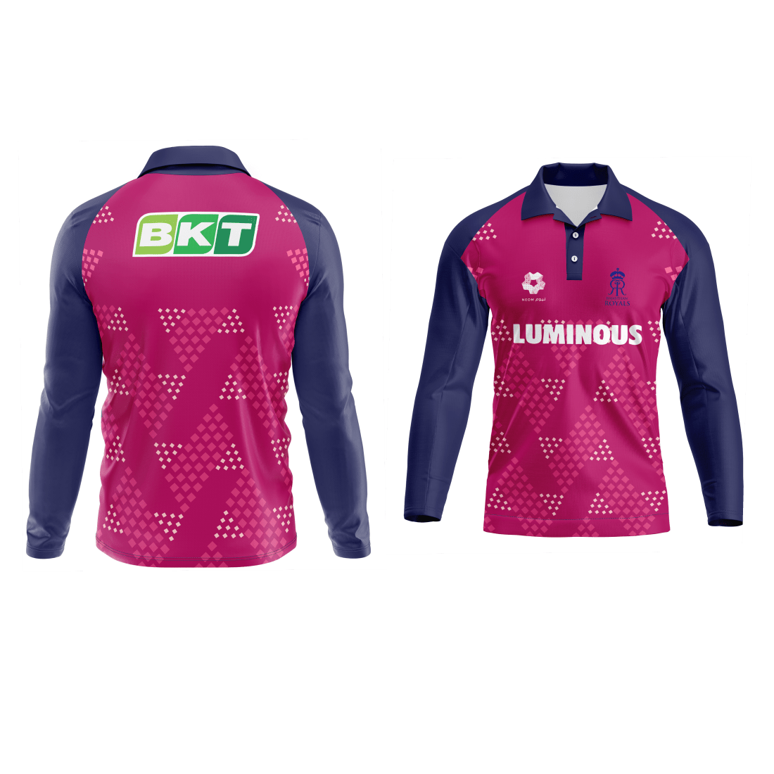 Next Print Ipl Rajasthan Royals Printed polo collar Jersey - Next Print